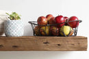 Urban Legacy Reclaimed Barn Beam Deep Shelves | Deep Shelves with Brackets Included, Set of 2 | (Natural Low Profile Bracket, 48" x 11" x 3") by CozyNest Decor