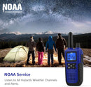 Walkie Talkies for Adults Long Range Rechargeable with Earpiece NOAA Weather Alert, Multi-purpose 2 Way Radio 6 Pack for Team Work Senior Care Kid Adventure Family Camping Hiking Skiing Cruise by TinyTreasures Baby Boutique