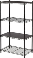 Amazon Basics 2-Shelf Stackable Storage, 13.3" D x 23.2" W x 22.2" H, Black by CozyNest Decor
