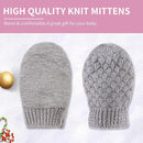 Baby Knit Mittens Toddler Boys Girls Gloves Winter Infant Newborn No Scratch Mitten 0-3 Years by TinyTreasures Baby Boutique