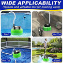 Pool Cover Pump above Ground-Submersible Sump Pump Swimming Water Removal Pumps, Sump Pump for Pool Draining with 16ft Drainage Hose & 25 ft Extra Long Power Cord,850 GPH,3 Adapters-Green by GreenHaven Gardens