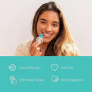 GLO Science Teeth Whitening Gel Pods – Safe, Effective Tooth Whitener with Silicon Brush, 6% Hydrogen Peroxide – Fastest Way to Whiter Teeth, Sensitivity Free – Gingermint Flavor (Pack of 5) by CozyNest Decor