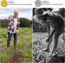 BsBsBest Hoe Garden Tools, 37-62 Inch Gardening Tools for Weeding, Stirrup Hoe Long Handle for Yard Weed Puller, Scuffle Hula Adjustable Weeding Loop Hoe for Lawn, Vegetable, Soil, Planting Black by GreenHaven Gardens