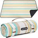 G GOOD GAIN Picnic Blanket Waterproof & Sand Proof,Beach Blanket Portable with Carry Strap, XL Large Foldable Picnic Rug Machine Washable for Camping Party,Wet Grass,Kids Playground.(Pineapple Yellow) by TinyTreasures Baby Boutique