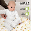 KeaBabies 2-Pack Organic Crib Sheets for Boys, Girls - 52x28 Fitted Crib Mattress Sheet Neutral, Breathable Jersey Cotton Cover for Baby Bed, Toddler Mattress, Soft & Cute Prints (Construction) by TinyTreasures Baby Boutique