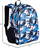 Wildkin 15-inch Kids Backpack – Durable, Padded, Adjustable for School & Travel - Blue Camo by TinyTreasures Baby Boutique
