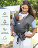 Momcozy Baby Carrier AirMesh - The Perfect Summer Water Sling for Newborns to Toddler 8-35 lbs - Cooling, Breathable and Lightweight Baby Wrap, Nice for Summer, Pool, Beach, Swimming, Charcoal Gray by TinyTreasures Baby Boutique