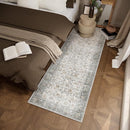 Washable Kitchen Rug Runners for Hallways: 2'6"x8' Bedroom Rug Non Slip Low-Pile Stain Resistant Soft Indoor Floor Carpet Runner for Indoor Entryway Hallways Kitchen Laundry Room Beside Farmhouse by TinyTreasures Baby Boutique