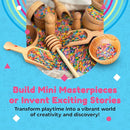 Wooden Tool Set for Sensory Bin (10 Piece), Child-Sized Montessori Sensory Toys for Developing Fine Motor Skills, Smooth Wooden Toys, Bin Scoops and Tools by TinyTreasures Baby Boutique