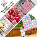 Pastel Pink Linking Balloons, 100PCS 6 Inch Small Baby Pink Link Balloons for Making Balloon Wall Heart Arch, Quick Linked Balloon for Girls Wedding Birthday Baby Shower Valentine's Party Decorations by CozyNest Decor