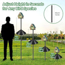 Smart Bird Feeder Pole with Squirrel Baffle & Bath-Heavy Duty Adjustable 3-6.6ft Universal Stand Mount for Backyard&Outdoor Bird Houses/Cameras (80'Pole-Baffle) by GreenHaven Gardens