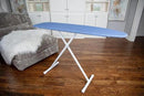 54" Full-Size Adjustable Ironing Board w/Thick Pad Cover, Leg Locking System, Foldable and Collapsible, Heavy-Duty Alloy Steel Construction, Space Saving Design - Blue by CozyNest Decor