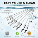 GRILLART Kabob Skewers for Grilling - Metal Skewers for Kabobs with Slider - Flat BBQ Skewers Stainless Steel - 17" Shish Kabob Grill Skewers & Ideal Kabob Sticks for Meat Shrimp Chicken Veggie(10PCS) by GreenHaven Gardens