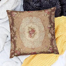 RURALS Antique Rose Floral French Aubusson Rug Decorative Pillow Covers Cozy Soft Throw Pillowcase Square Couch Cushion Cover for Home Decor Sofa Living Room Bed Car 18x18 Inch by CozyNest Decor