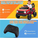 ENYOPRO 12V Kids Ride On Car with Remote Mode, Licensed Ford Bronco Raptor Electric Car for Toddlers, Battery Powered Ride On Toy Truck w/2 Speed, Working Headlights, Music Player, Radio (Red) by TinyTreasures Baby Boutique