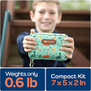 KeepGoing Travel First Aid Kit for Kids – 130 Pc. for Car, Home, Purse, Diaper Bag & Backpack with Latex-Free Bandages - Mini First Aid Kit Travel Size TSA-Approved by TinyTreasures Baby Boutique