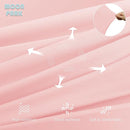 MOON PARK Pregnancy Pillows for Sleeping - U Shaped Full Body Maternity Pillow with Removable Cover - Support for Back, Legs, Belly, HIPS - 57 Inch - Pink - Cooling Cover by TinyTreasures Baby Boutique