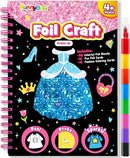 FUNNYB&G Foil Art Craft Activity for Kids - Gift for Girls Crafts for Kids Fun Art Supplies DIY Creative Travel Toy, Birthday Gift Party Favor Toys for Girls Boys 4 5 6 7 8 9 Years Old (Dress Up) by TinyTreasures Baby Boutique