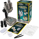 NATIONAL GEOGRAPHIC Dual LED Kids Microscope - 50+ pc Science Kit with 10 Prepared Slides & 10 DIY Blank Slides, Biology Experiment Activity, Microscope Kit for Kids 8-12 (Amazon Exclusive) by TinyTreasures Baby Boutique
