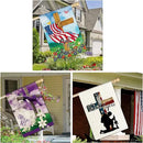 11 Pcs Christian Garden Flag Cross Yard Flags for All Season Christian Welcome Large 28 x 40 Inch Flags Double Sided Print Vertical House Flags Decorations for Home Outdoor Lawn by GreenHaven Gardens