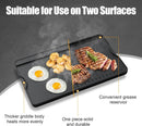AJinTeby 2-in-1 Reversible 16” x 24” Pre-Seasoned Cast Iron Cooking Griddle for Gas Stove/Charcoal/Electric/Propane/Gas Grill, Flat Griddle Top Plate for Camping Tailgating by GreenHaven Gardens
