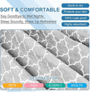 OUTCREATOR® Washable Bed Pads 18" x 24" (Pack of 3), Incontinence Mattress Protector, Anti-Slip Waterproof Underpads for Adults Kids Elderly Pets, Absorbency & Reusable Bedwetting Pads (Gray) by TinyTreasures Baby Boutique