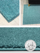 KOECKRITZ Soft and Colorful Kids Classroom Area Rugs (Passes Flammability Pill Test) Many Sizes and Bright Colors to Select from (5' x 8', Surf) by CozyNest Decor