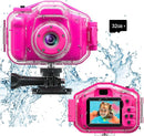 Agoigo Kids Waterproof Camera - Children Underwater HD Video Digital Camcorder, Portable Travel Toy for Toddler - Ideal Christmas Birthday Gifts for Boys Girls Age 3-12 with 32GB Card (Rose Red) by TinyTreasures Baby Boutique