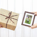 Vittanly 6x8 Picture Frames Set of 9, Shatter Resistant Plexiglass, Display 4x6 Pictures with Mat or 6x8 without Mat, Photo Frames for Wall or Tabletop, Engineered Wood, Brown by CozyNest Decor