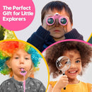 Binoculars for Kids, Toys for 3-12 Year Old Girls and Boys, Bird Watching Hiking Outdoor Learning Toy with Magnifying Glass &Compass, Birthday Easter Gifts Toys for Boy Kid Ages 3-6 (Pink) by TinyTreasures Baby Boutique