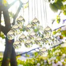 MerryNine 6 Pcs Clear Crystal Ball Prism Sun Shine Catcher Rainbow Pendants Maker, Hanging Crystals Prisms for Windows, for Feng Shui, for Gift (1.96"/50mm 6Pack)