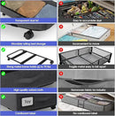 Under Bed Storage with Wheels, 2 Pack Under Bed Storage Containers with Transparent Lid, 50L Large Capacity Underbed Storage Containers, Underbed Storage Bins for Clothes, Shoes, Books, Toys, Black by CozyNest Decor