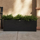 42 Inch Rectangular Concrete Planter（42Lx14Wx15H，58 Pounds）,Durable All-Weather Use with Drainage Holes,Large Rectangular Planter for Outdoor Indoor Plants by GreenHaven Gardens