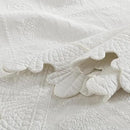 MarCielo 3-Piece 100% Cotton Oversized Bedspread Lightweight Quilt Coverlet Embroidery Farmhouse Bedding Set (TK White, Oversized Queen (100"x106")) by CozyNest Decor