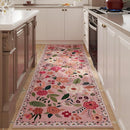 Runner Rug for Hallways Kitchen Rug Non Slip 2'6''x8' Washable Runner Rugs with Rubber Backing Soft Floral Carpet Runner for Hallways, Kitchen, Laundry, Bedroom, Bathroom(Pink) by CozyNest Decor