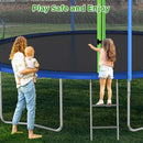 12FT 14FT Trampoline with Slide and Swings, ASTM Approved Outdoor Trampoline with Basketball Hoop and Ladder, Capacity for 5-7 Kids and Adults by TinyTreasures Baby Boutique