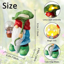 Garden Gnome Decor, Solar Gnomes Decorations Outdoor Gnome Statue Figurine with Solar LED Lights for Outside Lawn Patio Yard Gifts for Mom/Grandma/Birthday by GreenHaven Gardens