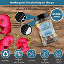 on The Go Regional Wildflower Seed Shaker - Northeast USA Wildflowers - 100% Pure Seed - Organic, Non-GMO - 21 Wildflower Variety Seeds of Annual & Perennial, 2oz by GreenHaven Gardens