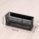 6.29'' × 2.28'' × 2.48 Black Magnetic Basket for Refrigerator Magnetic Locker Organizer for Home Office Accessories, Magnetic Basket for Whiteboard by CozyNest Decor