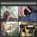 10x25 Monocular Telescope, Compact Mini Pocket Size Waterproof Fogproof for Bird Watching Hiking Camping, Black by TinyTreasures Baby Boutique