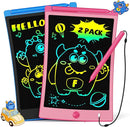 TEKFUN Kids Toys, 2Pcs LCD Writing Tablet with 4 Stylus, 8.5in Erasable Doodle Board Mess Free Drawing Pad for Kids, Car Trip Educational Toys Birthday for 3 4 5 6 7 Girls Boys by TinyTreasures Baby Boutique