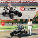 Electric Car for Kids, JOYRACER 24V Ride on Car Battery Powered Off-Road UTV w/Remote Control, 3 Speeds, 4x150W Powerful Motors, 18" Seat, Bluetooth, MP3, Electric Vehicles with Big Pull Bow by TinyTreasures Baby Boutique