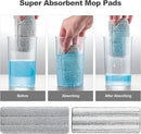JOYMOOP Flat Mop Pad, Microfiber Mop Pad, Squeeze Mop Pads Replacement, 13" Refill 1 Pack - Grey by CozyNest Decor