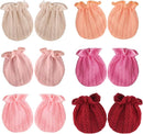 BQUBO Newborn Infant Toddler Mittens No Scratch Cotton Elastic Wrist Gloves Hypoallergenic for 0-6 Months Baby Boys Girls by TinyTreasures Baby Boutique