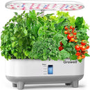 Hydroponics Growing System Kit, 16 Pods Indoor Garden with 28W Full Spectrum LED Grow Light, Auto Timer, 3 Smart Light Modes, 8L Large Herb Garden, Ideal Gardening Gift for Women, Men (White) by GreenHaven Gardens