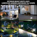 Solar Spot Lights Outdoor,IP65 Waterproof 40 LEDs Solar Landscape Spotlights,USB & Solar Powered Wall Lights,3 Modes Outdoor Solar Garden Lights Outdoor In-Ground Lights for Yard Porch 4 Pack by GreenHaven Gardens