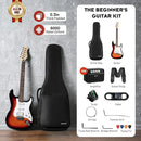 CAHAYA Electric Guitar Kit 39in - Full Size Electric Guitar Kit for Beginner Starter Poplar Solid Body with 10W Amplifier, Gig Bag, Strap, Tuner, Cable, String, Picks by TinyTreasures Baby Boutique