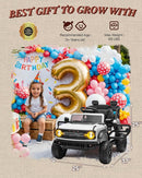 Ford Bronco Raptor 12V Toddler Ride on Toys, Safe Kids Ride on Truck with Remote Control, Children Electric Cars with 4 Wheels Suspension, Radio, Music, Bluetooth (12V, White) by TinyTreasures Baby Boutique