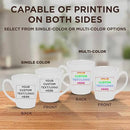 DISCOUNT PROMOS Custom Glossy Ceramic Latte Coffee Mug 12 oz. Set of 10, Personalized Bulk Pack - Perfect for Tea, Espresso, Cappuccino, Hot Cocoa - White by CozyNest Decor