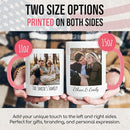 Custom Mug Upload Your Picture Personalized Coffee Mug with Photo Text Name Customized Cup Unique Ideas Gifts for Men Women Mom Dad Girlfriend Boyfriend Friend Family (Pink, 15oz) by TinyTreasures Baby Boutique